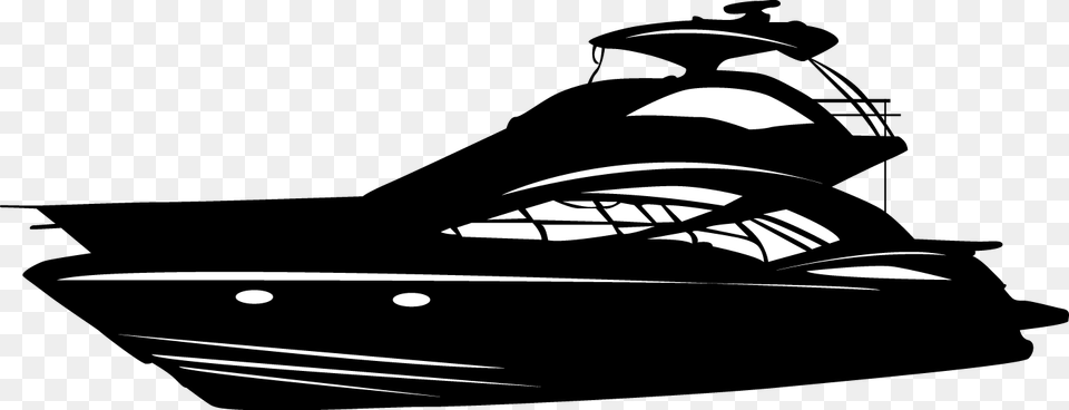Ship Silhouettes 01 Yacht Silhouette, Transportation, Vehicle, Water, Leisure Activities Png Image