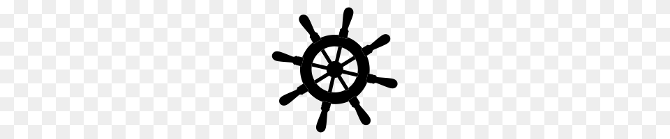 Ship Wheel, Gray Png Image