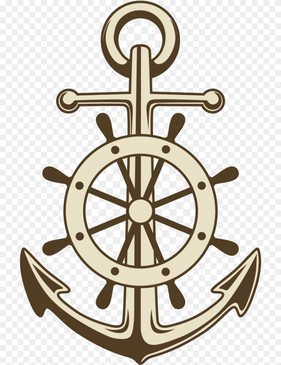 Ship Wheel And Anchor, Electronics, Hardware, Machine, Hook Free Transparent Png