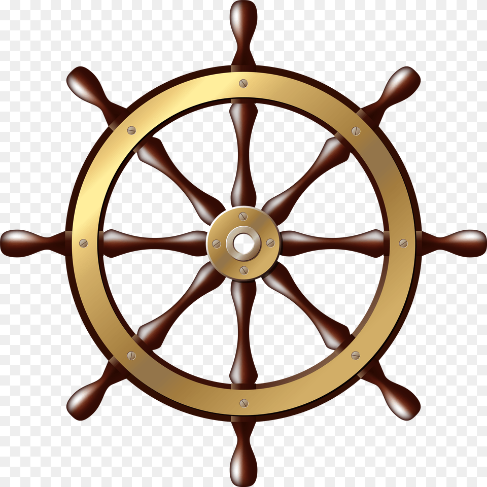 Ship Wheel Clip Art, Gold, Gold Medal, Trophy Png Image