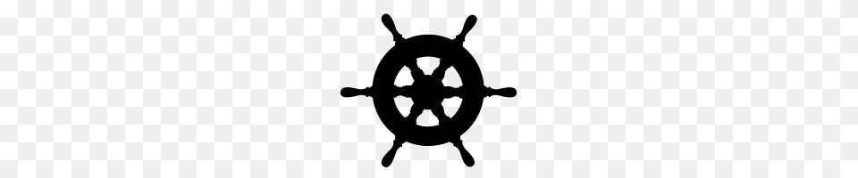 Ship Wheel Icons Noun Project, Gray Png Image