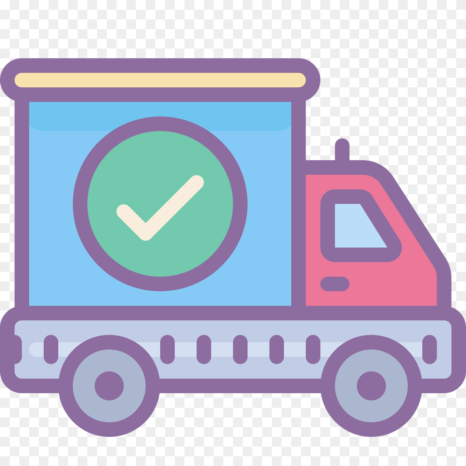 Shipped, Moving Van, Transportation, Van, Vehicle Png Image