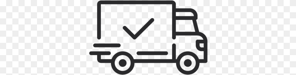 Shipped Line Icon, Moving Van, Transportation, Van, Vehicle Png Image