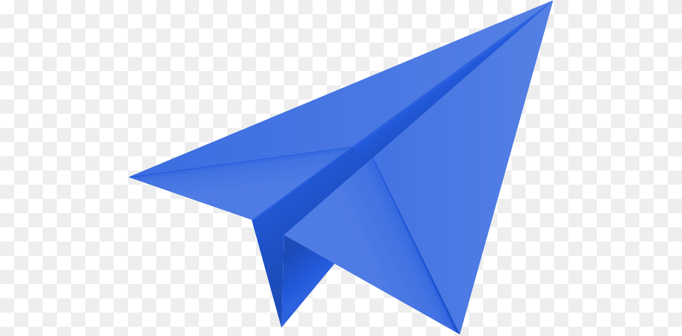 Shipping Blue Paper Airplane Icon, Art, Origami Png Image