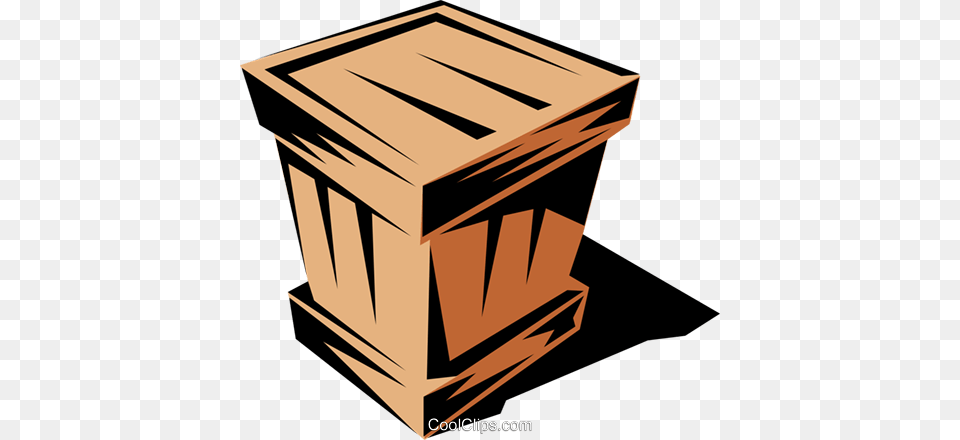 Shipping Case Royalty Vector Clip Art Illustration, Box, Crate Free Png Download