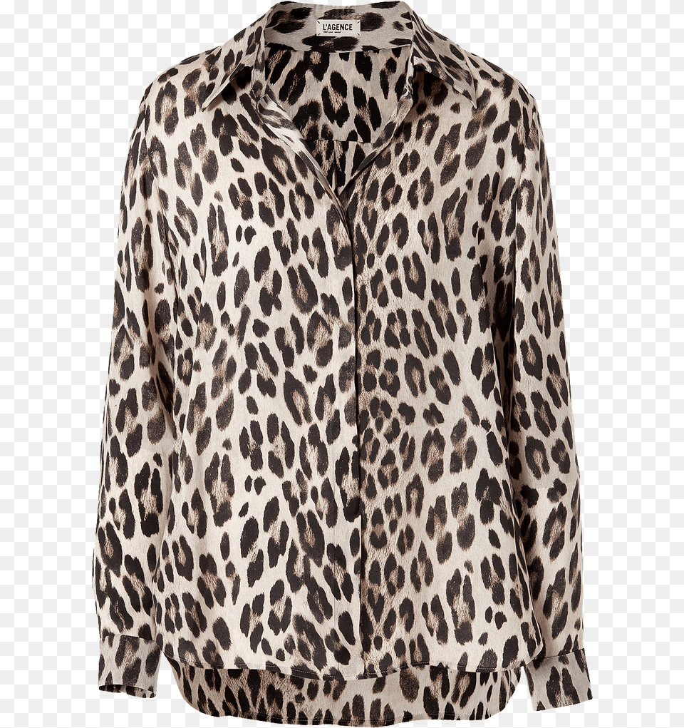 Shipping Discounts L39agence Animal Print Top Cheap, Blouse, Clothing, Shirt, Sleeve Free Png Download