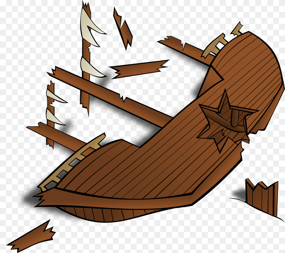 Shipwreck Clipart, Wood, Bulldozer, Machine, Vehicle Png Image