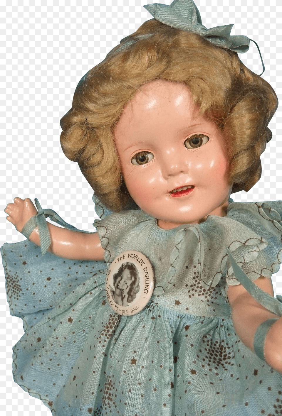 Shirley Temple Ideal Composition Thirteen Inch Doll Doll, Toy, Baby, Person, Face Png Image