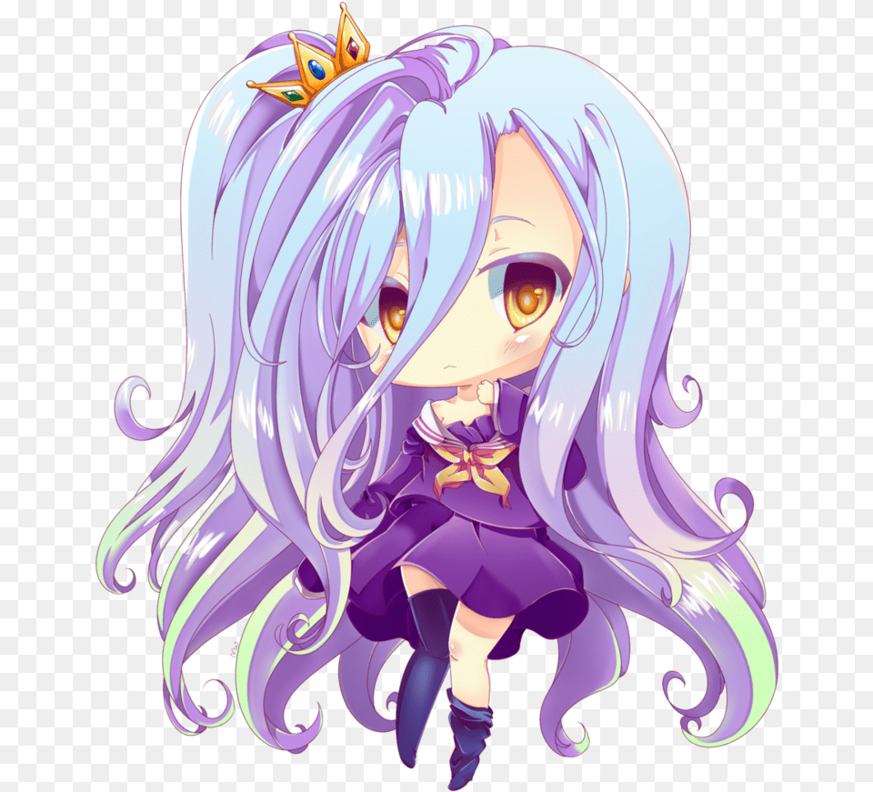 Shiro Chibi No Game No Life Download No Game No Life Chibi, Book, Comics, Publication, Adult Free Transparent Png