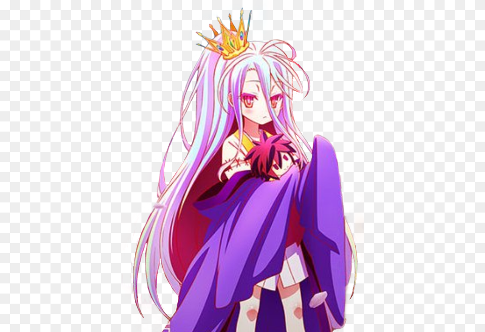 Shiro Ngnl Ngnlshiro Nogamenolife Nogamenolifeshiro Shiro No Game No Life In Bed, Book, Comics, Manga, Publication Png