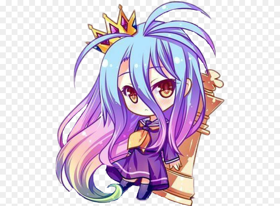 Shiro No Game No Life Chibi No Game No Life Shiro Chibi, Book, Comics, Manga, Publication Png Image