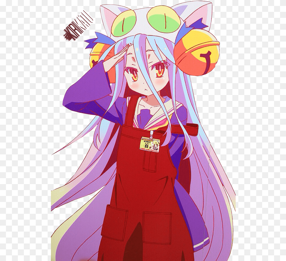 Shiro No Game No Life Standing, Book, Comics, Publication, Adult Free Transparent Png