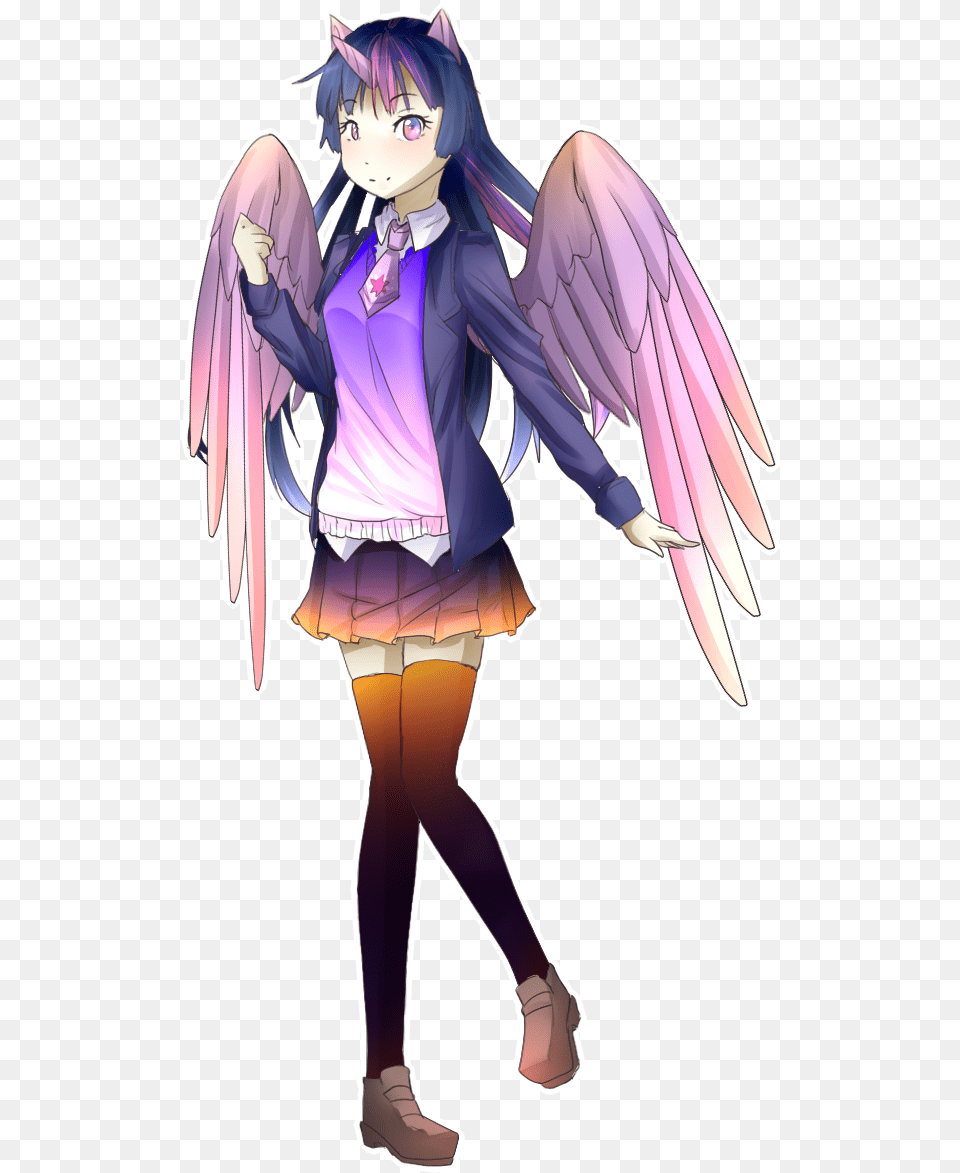 Shironeko Senpai Clothes Eared Humanization Horned Twilight Sparkle Human Anime, Book, Comics, Publication, Adult Free Png