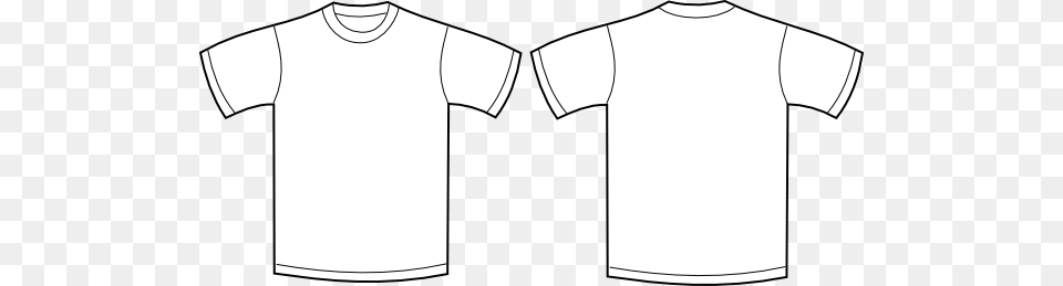 Shirt Clipart Front Back Plain Shirt For Printing, Clothing, T-shirt Free Transparent Png