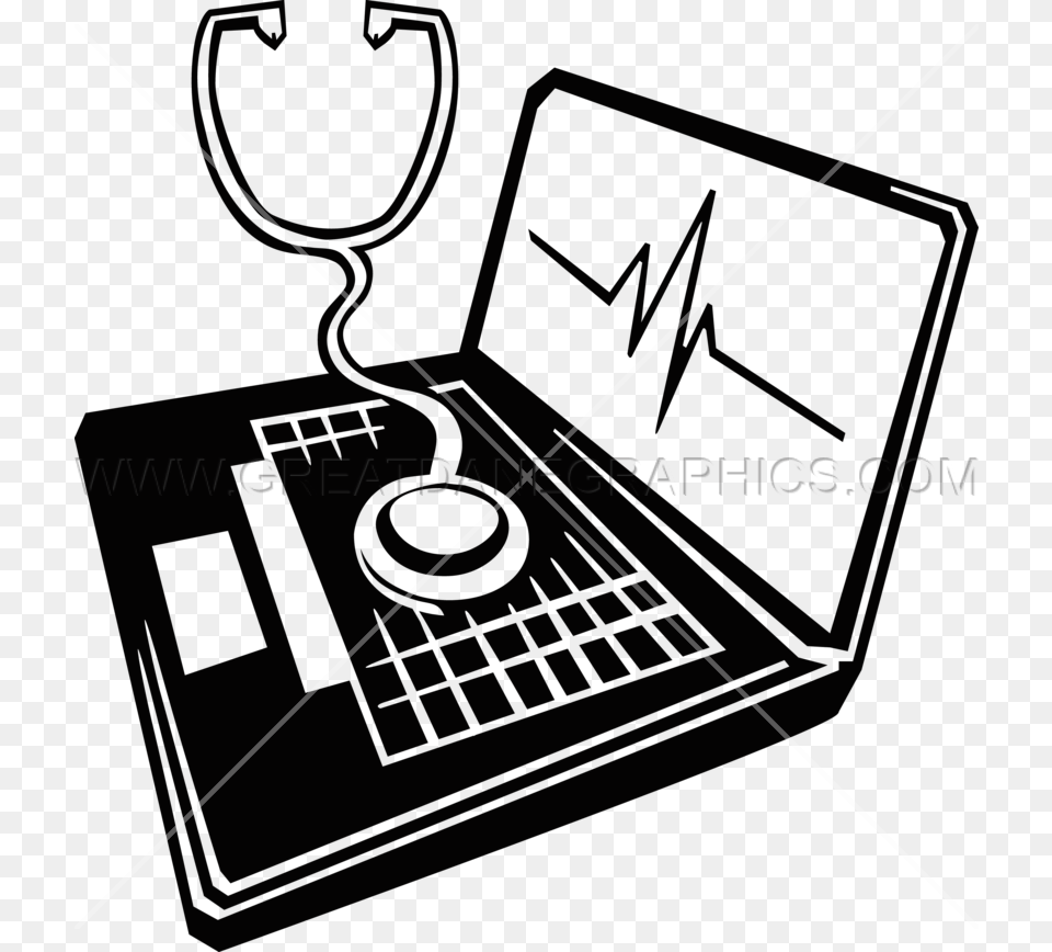 Shirt Clipart Stethoscope Shirt, Computer, Electronics, Laptop, Pc Free Png Download