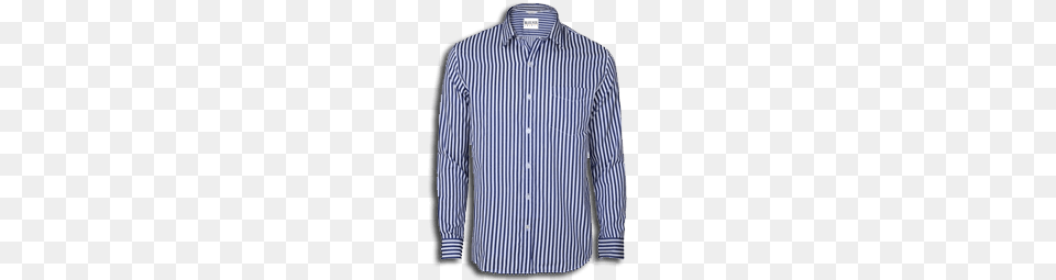 Shirt Striped Blue, Clothing, Dress Shirt, Long Sleeve, Sleeve Free Transparent Png