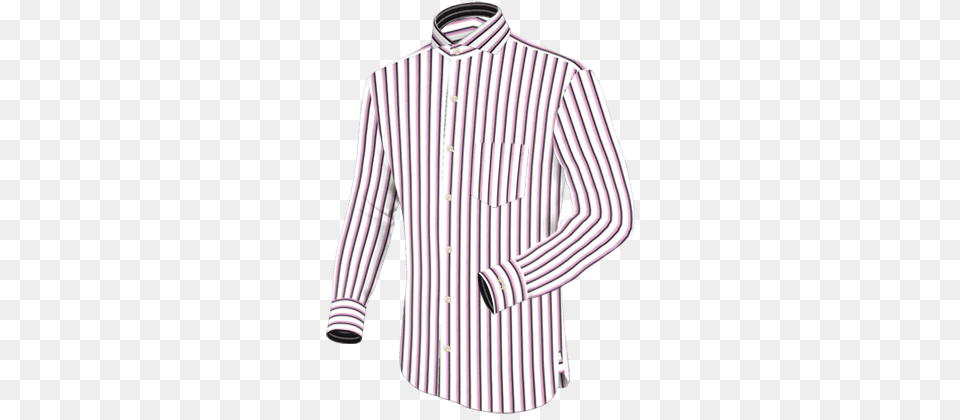 Shirt Striped Pink, Clothing, Dress Shirt, Long Sleeve, Sleeve Free Png