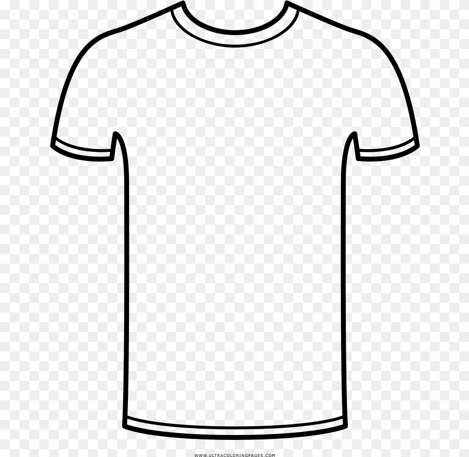 Shirt White Drawing T Shirt Drawing, Gray Free Png Download