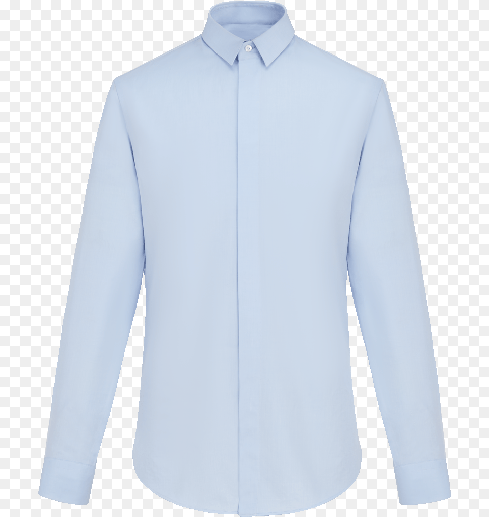 Shirt With Concealed Button Closure Fw19 Collection Formal Wear, Clothing, Dress Shirt, Long Sleeve, Sleeve Free Png Download