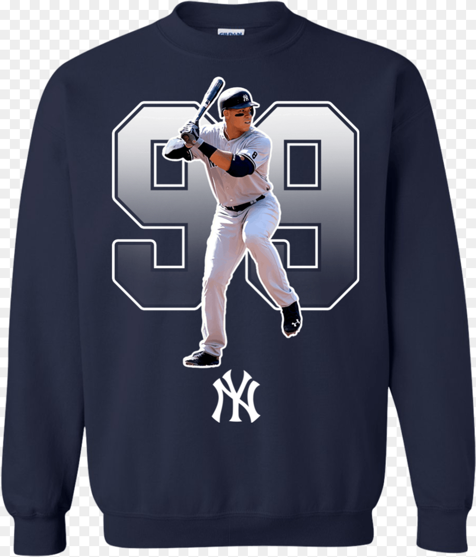 Shirts Aaron Judge 99 Hoodies Ugly Christmas Sweater National Lampoons, Person, People, Knitwear, Sweatshirt Free Png Download