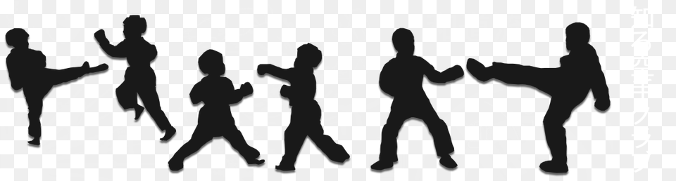 Shiru Karate Academy Karate Kids Silhouette, Stencil, Baby, Person, Publication Png Image