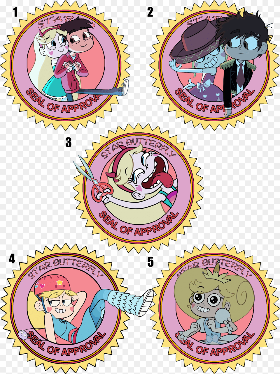 Shitpostreal Last Patch Seal Of Approval Transparent Star Butterfly, Book, Comics, Publication, Baby Free Png