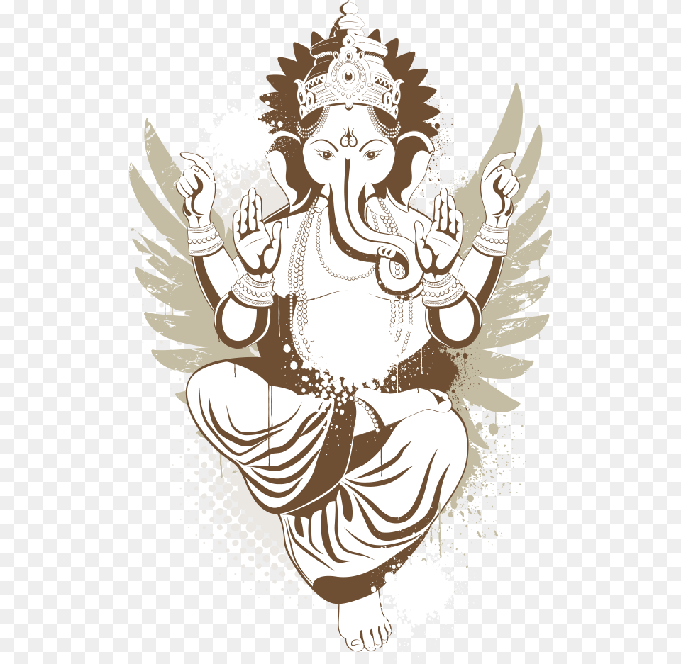 Shiva Ganesha Tattoo Deity Lord Ganesha Vector, Adult, Wedding, Person, Female Png