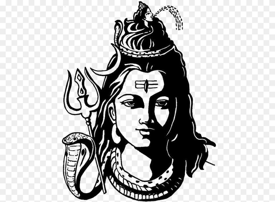 Shiva Images Lord Shiva Black And White, Stencil, Adult, Wedding, Person Png Image