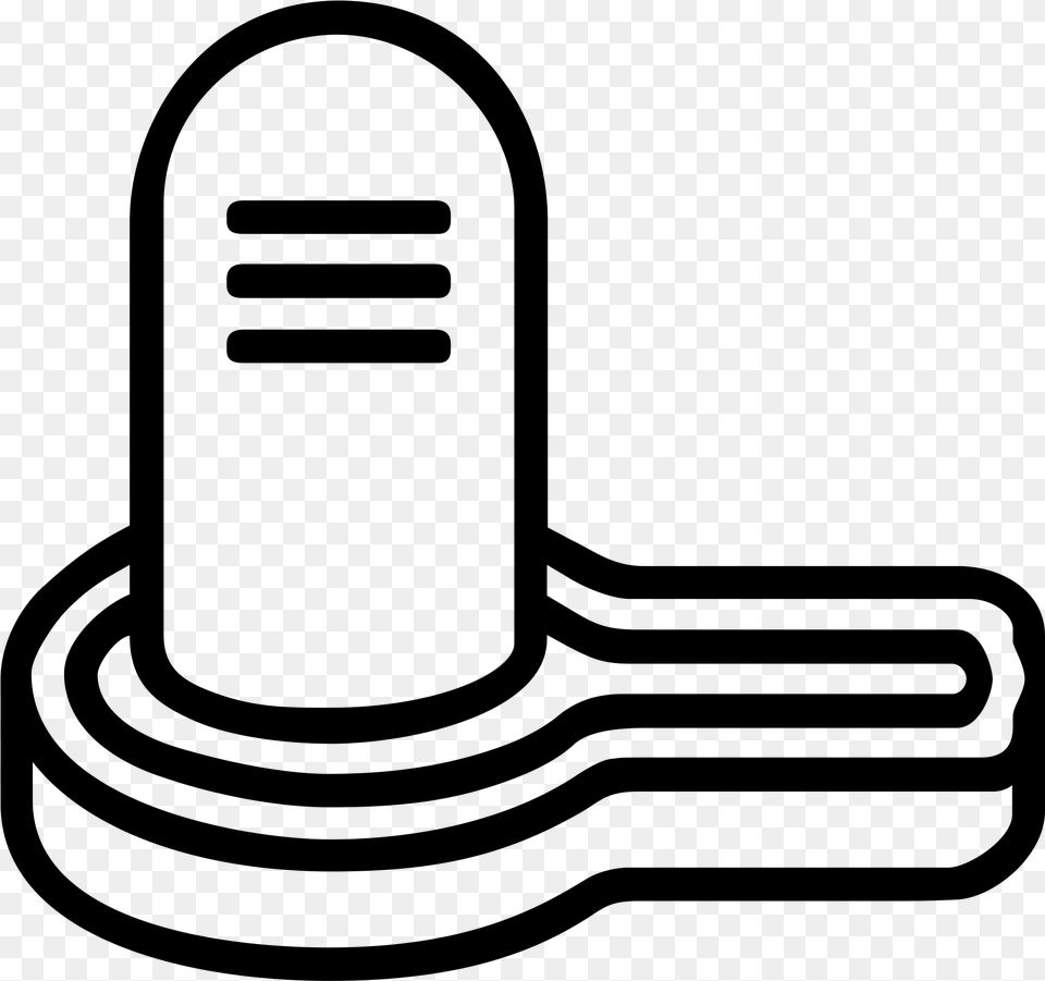 Shiva Lingam Outline Clipart Sivalinga Images Black And White, Gray Png