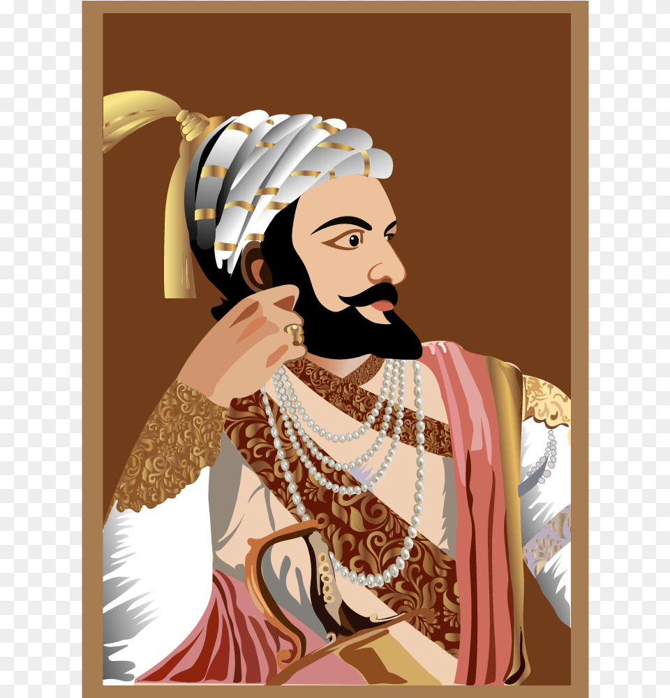 Shivaji Vector Illustration, Accessories, Necklace, Jewelry, Person Free Png Download