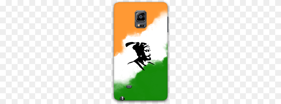 Shivaji With Indian Tricolor Samsung Note Edge Mobile Mobile Phone, Electronics, Speaker, Mobile Phone, Face Free Transparent Png