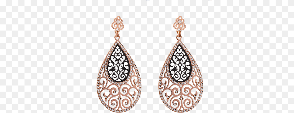 Shiyaya Earring Stud Teardrop Black Rose Gold Gold Gold, Accessories, Jewelry, Locket, Pendant Free Png