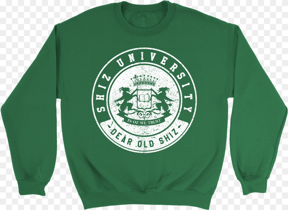 Shiz University Crew Sweatshirt Wicked Musical Logo, Clothing, Sweater, Sleeve, Long Sleeve Free Png