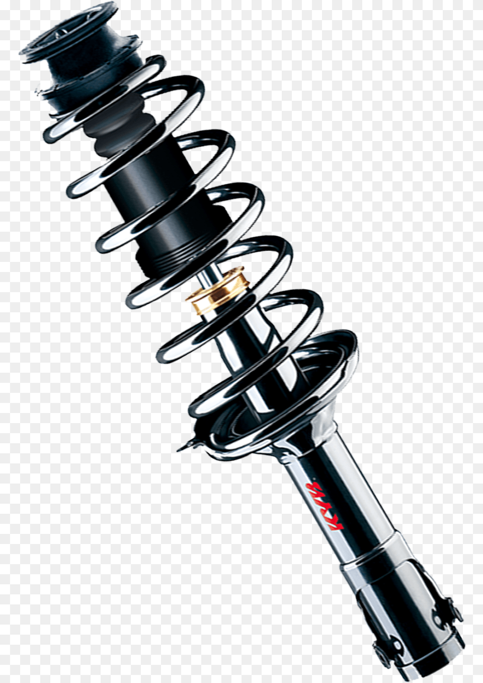 Shock Absorbers Series Shock Absorber Kayaba Brand, Machine, Suspension, Coil, Spiral Png Image