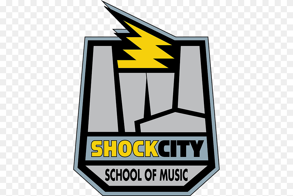 Shock City School Final Logo Shock City Studios, Scoreboard, Architecture, Building, Factory Free Transparent Png