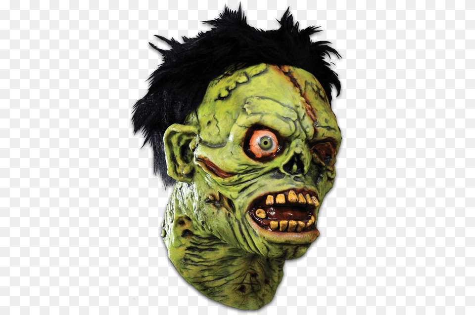 Shock Monster Full Head Halloween Mask Scary Green Zombie Horror, Alien, Animal, Lizard, Reptile Free Png Download