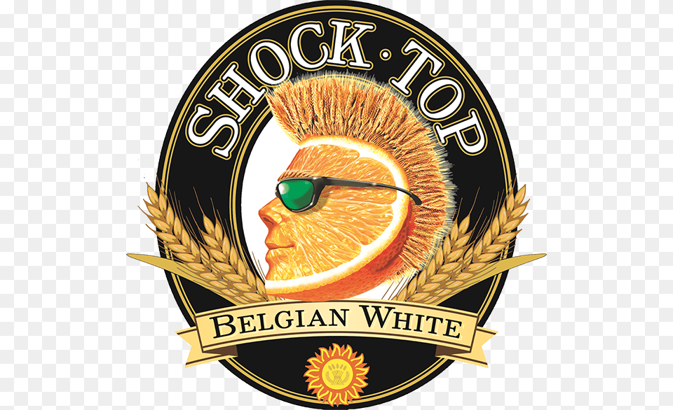 Shock Top Logo Shock Top Belgian White Logo, Badge, Symbol, Citrus Fruit, Food Png