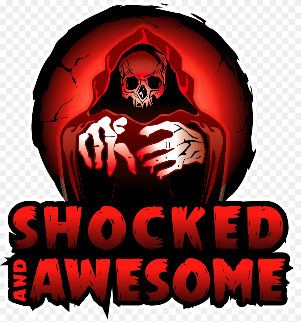 Shocked And Awesome Skull, Poster, Advertisement, Body Part, Person Png