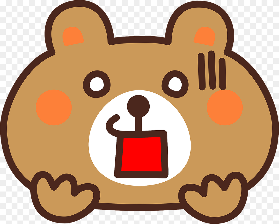 Shocked Bear Clipart, Bag, Food, Sweets Free Transparent Png