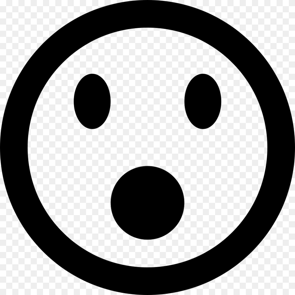 Shocked Emoticon Smiley Face Icon Download Free Png