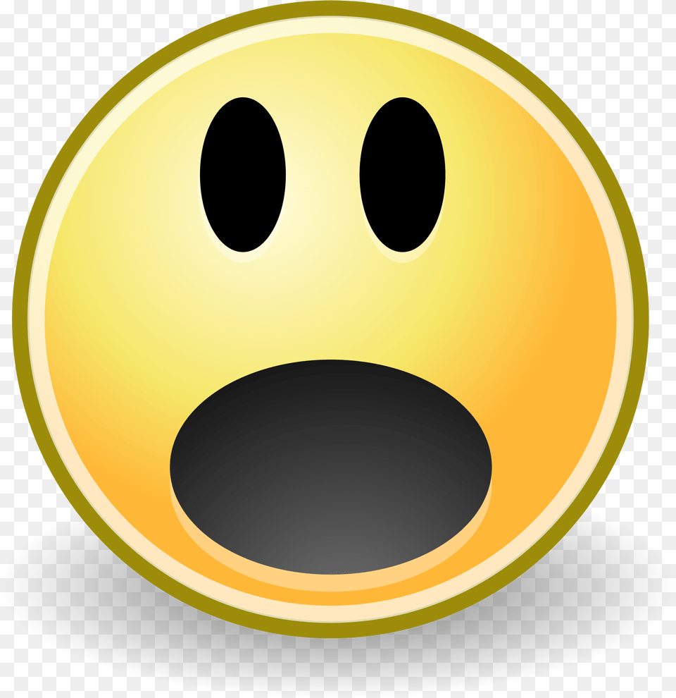 Shocked Face Emoji Surprising Clipart, Sphere, Hole, Disk, Lighting Free Png Download