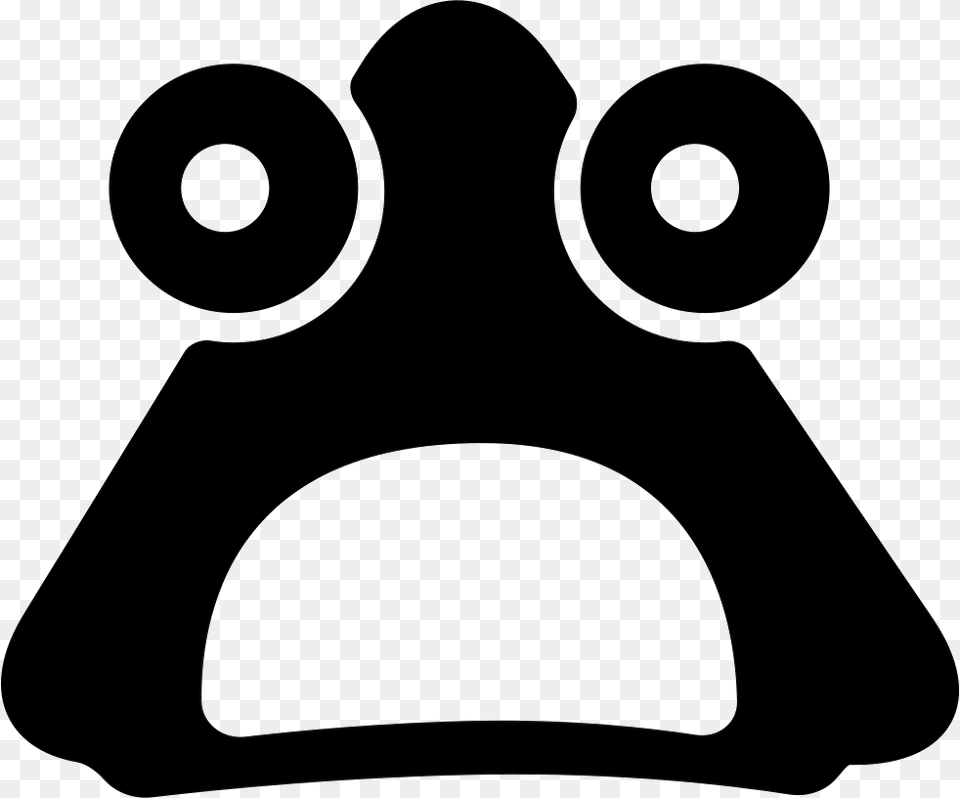 Shocked Face Icon, Stencil Png Image