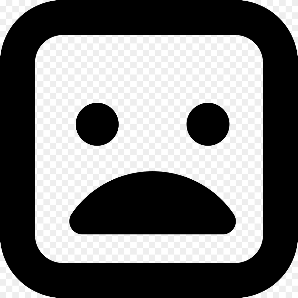 Shocked Face Of Square Shape Icon Download, Game Free Png