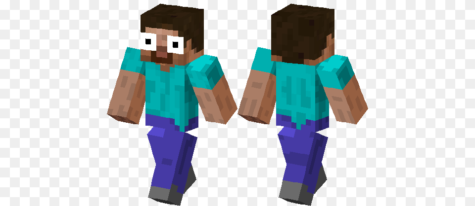 Shocked Steve Minecraft Skin Minecraft Hub, Clothing, Pants, Costume, Person Free Png Download