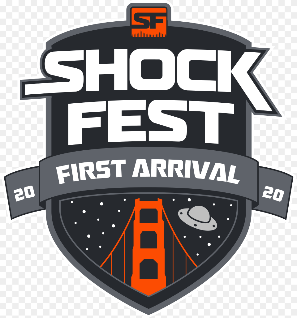 Shockfest First Arrival Logo, Badge, Symbol, Gas Pump, Machine Png