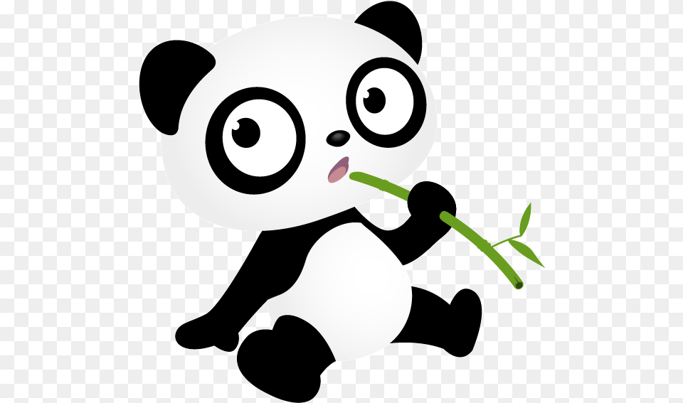 Shocking Panda With Green Bamboo Tattoo Design Best Of Luck Panda, Animal, Wildlife, Mammal Png