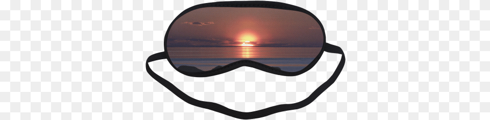 Shockwave Sunset Sleeping Mask Blindfold, Accessories, Goggles, Sunglasses, Disk Free Transparent Png