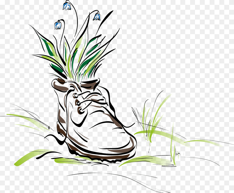 Shoe Clipart, Clothing, Footwear, Grass, Plant Free Png Download