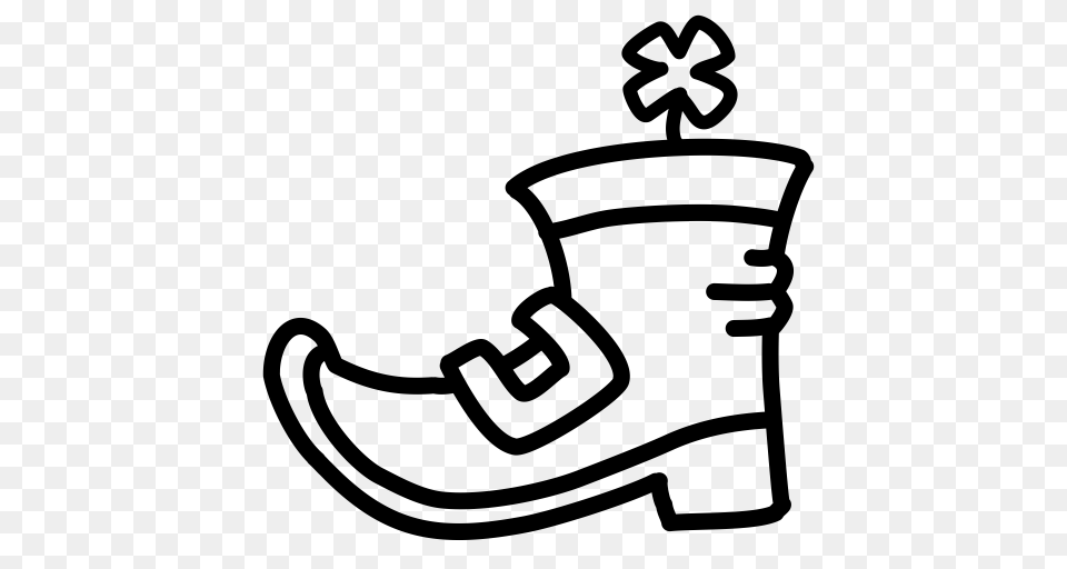 Shoe Clipart Black And White, Gray Png Image