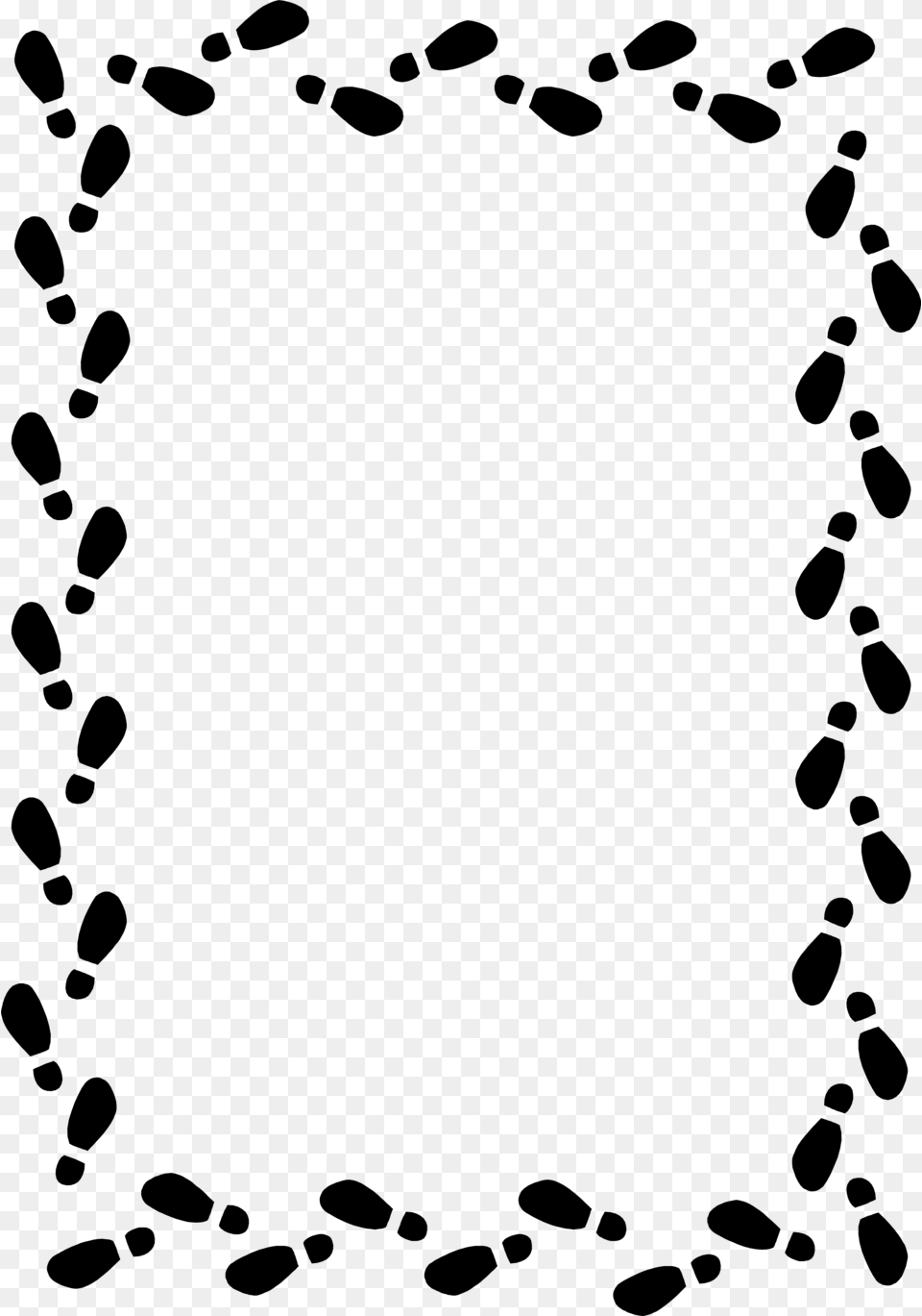 Shoe Clipart Border, Gray Png Image